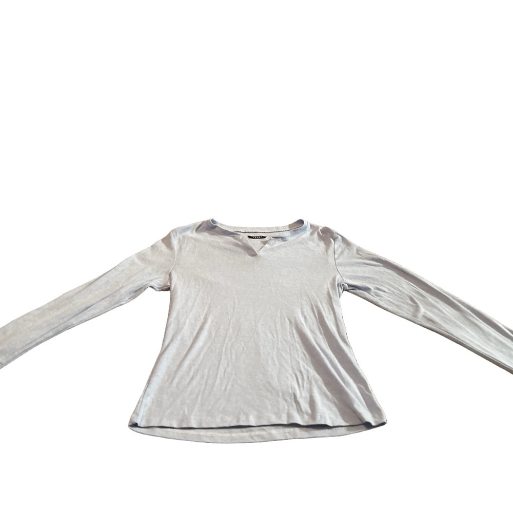 Lavon Cotton Long Sleeve Top Size Large